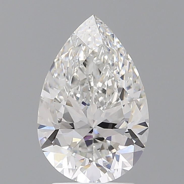 2.59 Carat Pear Shaped, Ideal Cut, E Color, VS1 Clarity, IGI Certified Lab Grown Diamond