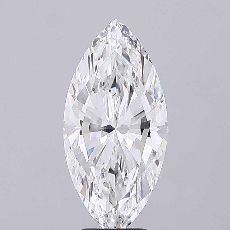 4.95 Carat Marquise Shaped, Excellent Cut, E Color, VVS2 Clarity, IGI Certified Lab Grown Diamond