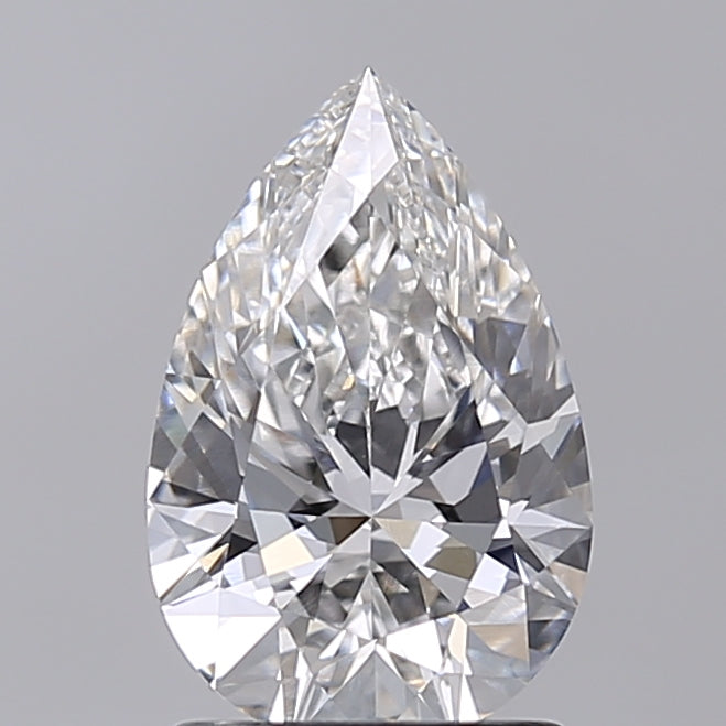 1.51 Carat Pear Shaped, Excellent Cut, F Color, VVS2 Clarity, IGI Certified Lab Grown Diamond