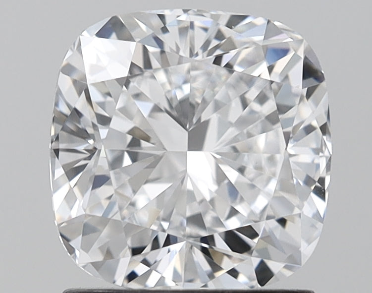 1.55 Carat Cushion Shaped, Excellent Cut, D Color, VVS2 Clarity, IGI Certified Lab Grown Diamond