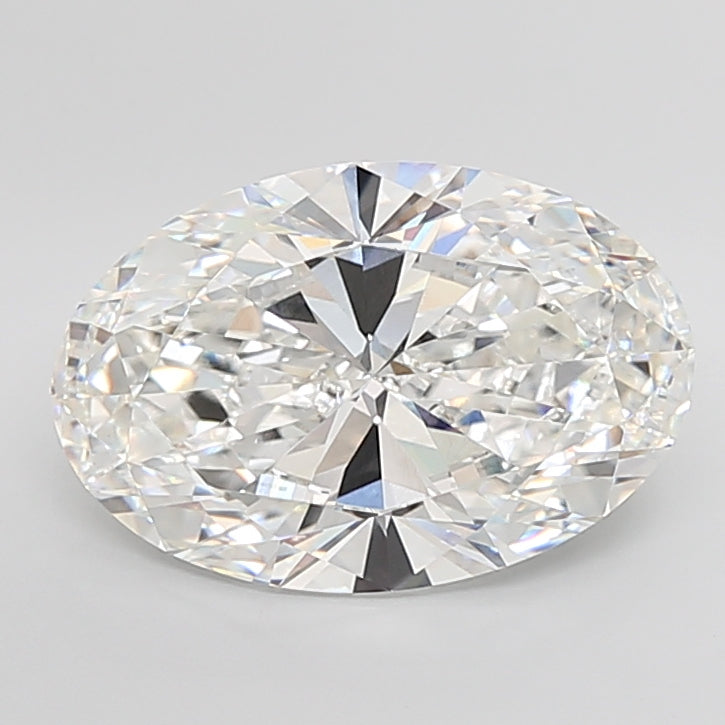 10.08 Carat Oval Shaped, Ideal Cut, F Color, VVS2 Clarity, IGI Certified Lab Grown Diamond