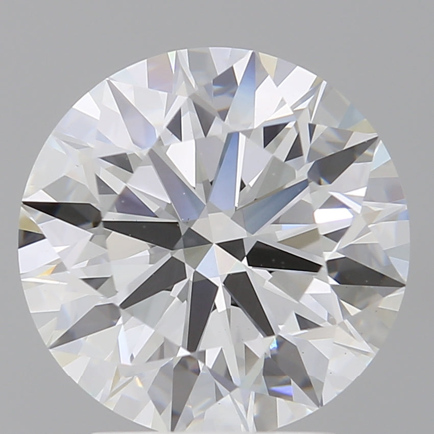 3.04 Carat Round Shaped, Ideal Cut, E Color, VVS2 Clarity, IGI Certified Lab Grown Diamond