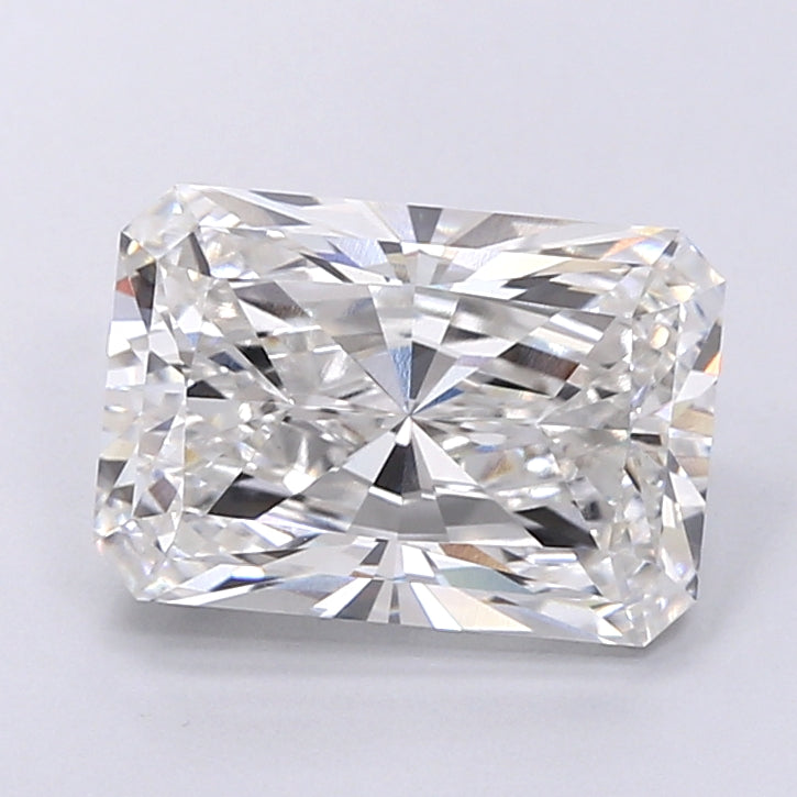 5.05 Carat Radiant Shaped, Very Good Cut, F Color, VVS2 Clarity, IGI Certified Lab Grown Diamond