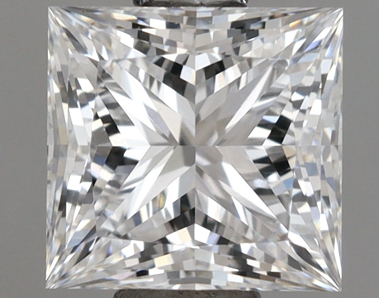 1.01 Carat Princess Shaped, Ideal Cut, D Color, VVS1 Clarity, IGI Certified Lab Grown Diamond