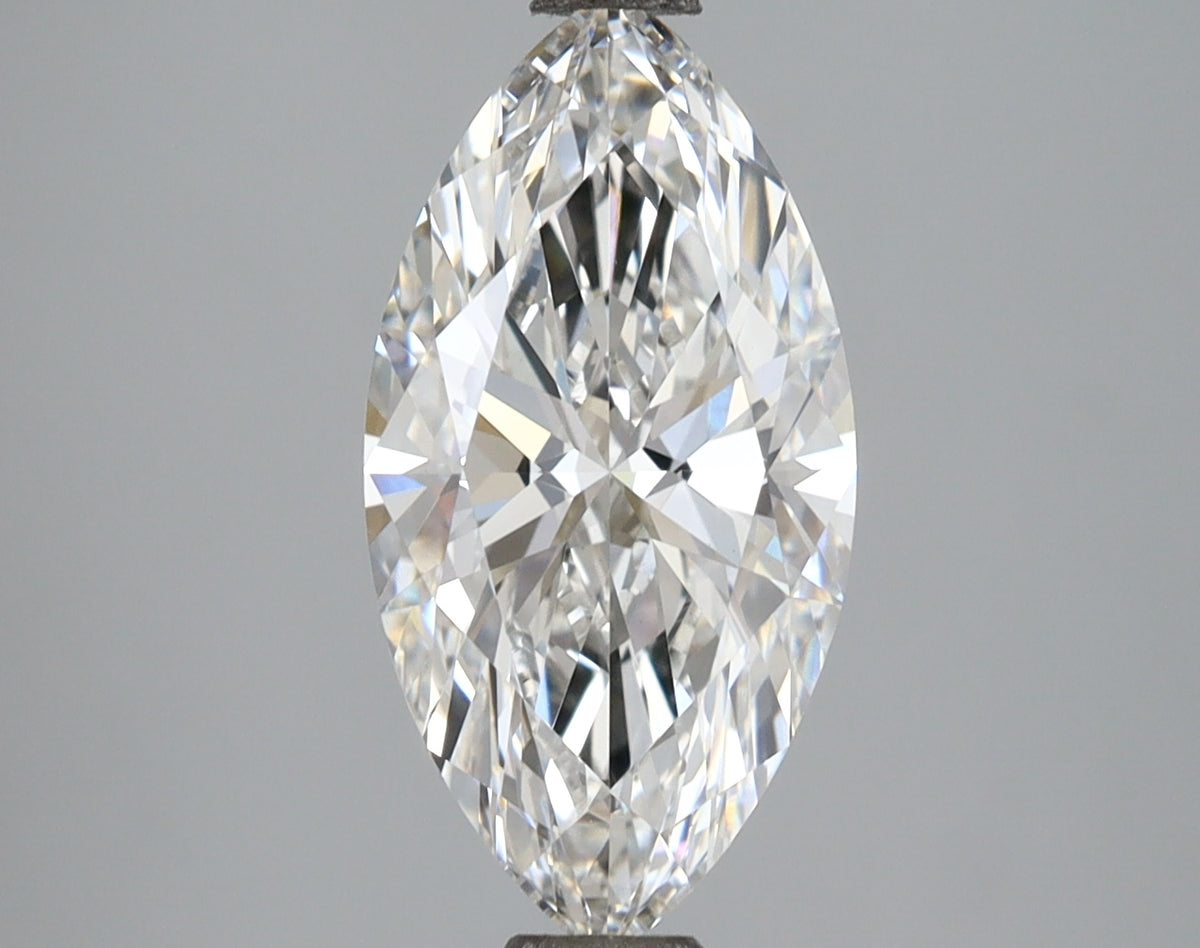 2.59 Carat Marquise Shaped, Ideal Cut, E Color, VVS2 Clarity, IGI Certified Lab Grown Diamond