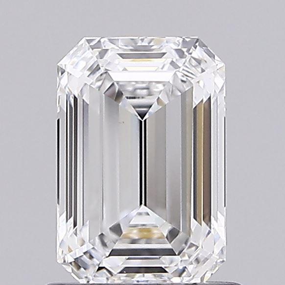 1.01 Carat Emerald Shaped, Ideal Cut, E Color, VVS2 Clarity, IGI Certified Lab Grown Diamond