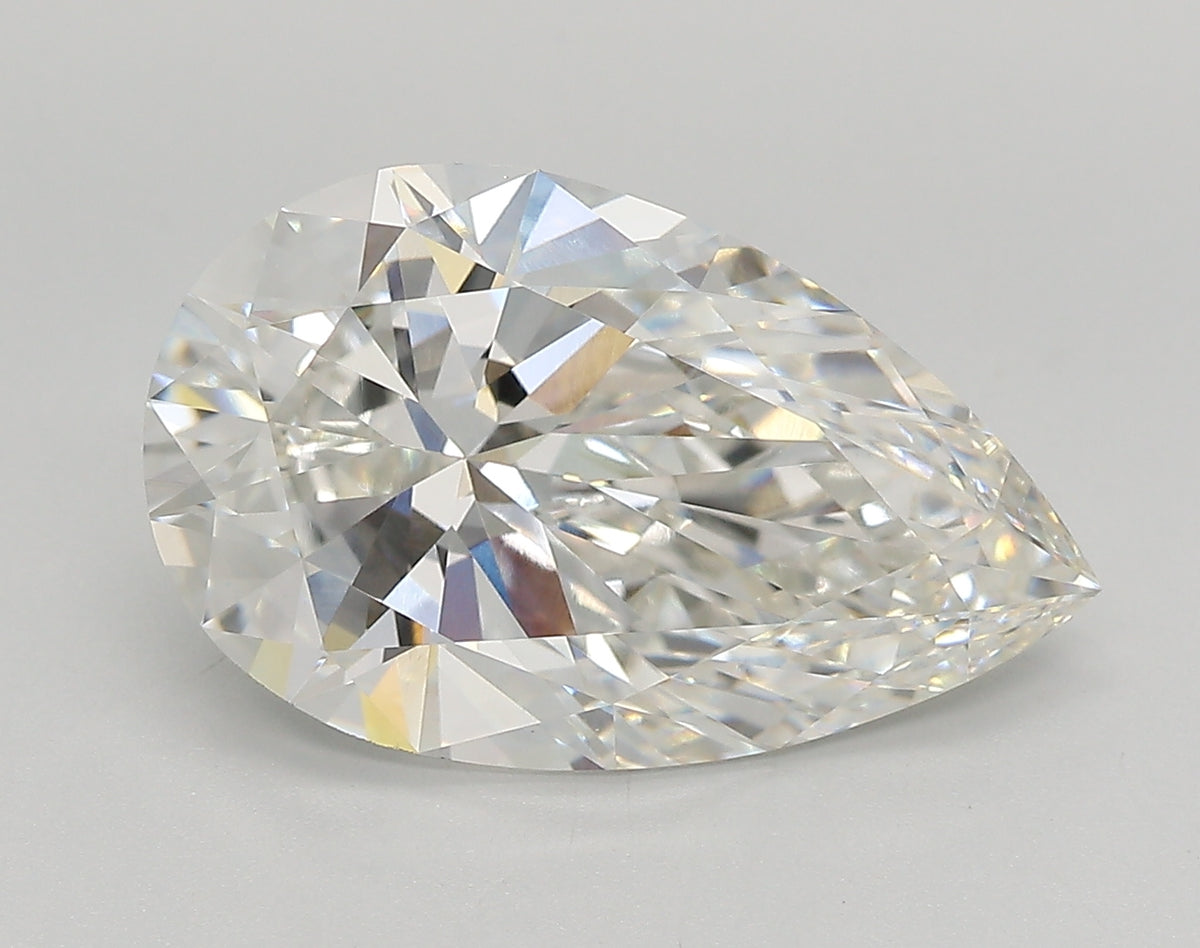 4.64 Carat Pear Shaped, Very Good Cut, G Color, VVS1 Clarity, IGI Certified Lab Grown Diamond