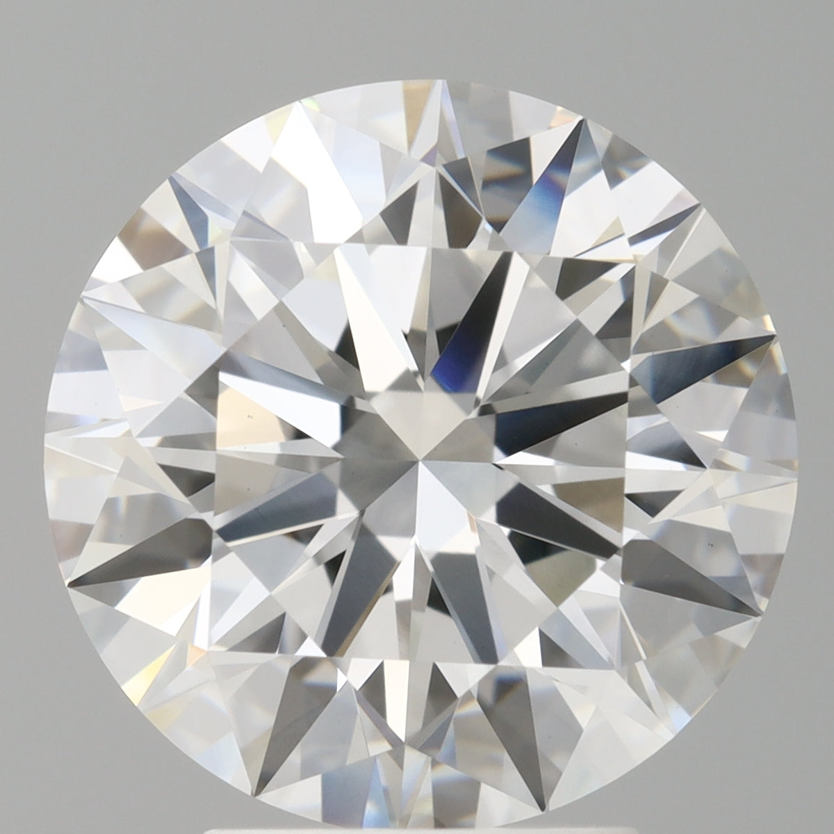 4.10 Carat Round Shaped, Ideal Cut, F Color, VVS2 Clarity, IGI Certified Lab Grown Diamond