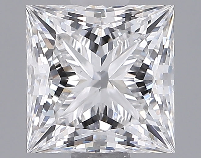 1.37 Carat Princess Shaped, Ideal Cut, E Color, VS1 Clarity, IGI Certified Lab Grown Diamond