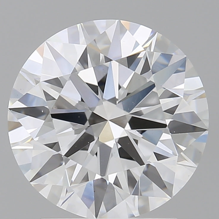 2.53 Carat Round Shaped, Ideal Cut, E Color, VVS2 Clarity, IGI Certified Lab Grown Diamond