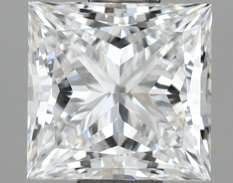 1.13 Carat Princess Shaped, Ideal Cut, D Color, VVS2 Clarity, IGI Certified Lab Grown Diamond