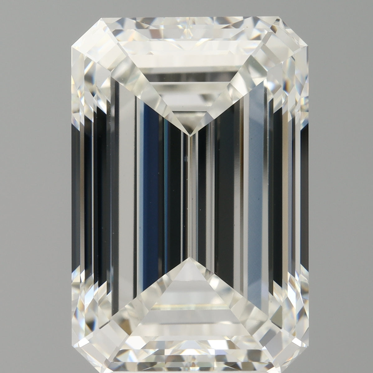 6.51 Carat Emerald Shaped, Ideal Cut, F Color, VVS2 Clarity, IGI Certified Lab Grown Diamond