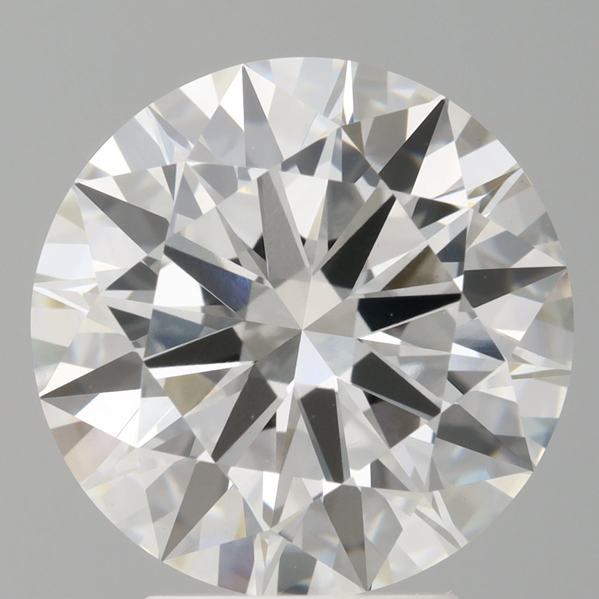 4.05 Carat Round Shaped, Ideal Cut, F Color, VVS2 Clarity, IGI Certified Lab Grown Diamond