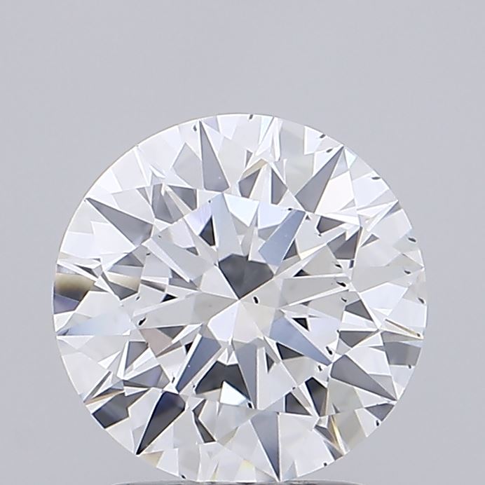 2.02 Carat Round Shaped, Ideal Cut, D Color, SI1 Clarity, IGI Certified Lab Grown Diamond