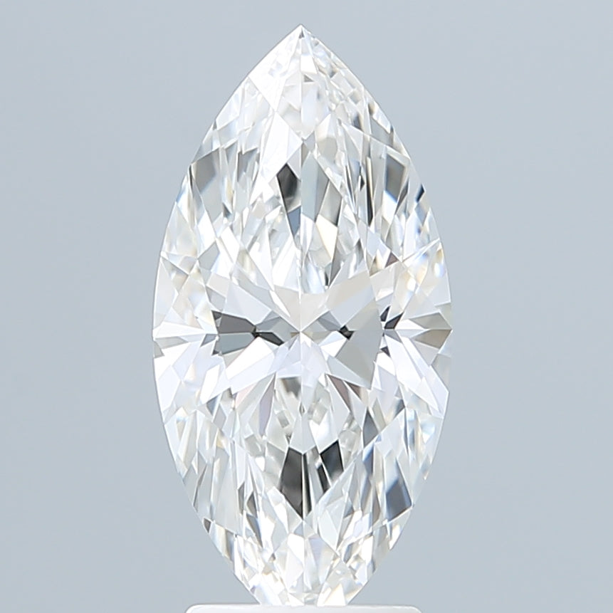 3.10 Carat Marquise Shaped, Ideal Cut, F Color, VVS2 Clarity, IGI Certified Lab Grown Diamond