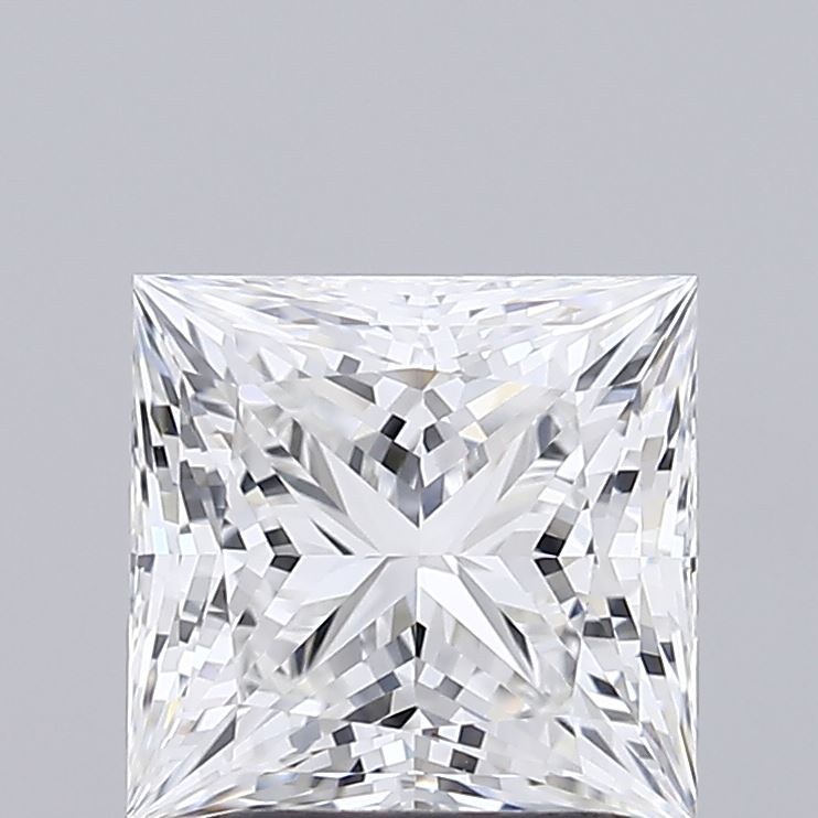 1.59 Carat Princess Shaped, Ideal Cut, E Color, VVS2 Clarity, IGI Certified Lab Grown Diamond