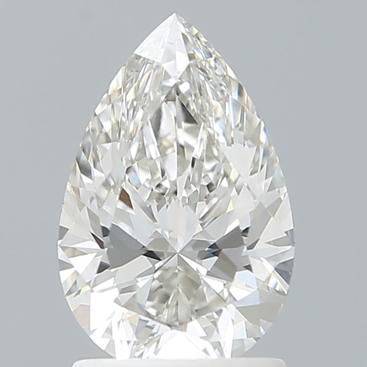 1.58 Carat Pear Shaped, Ideal Cut, G Color, VVS2 Clarity, IGI Certified Lab Grown Diamond