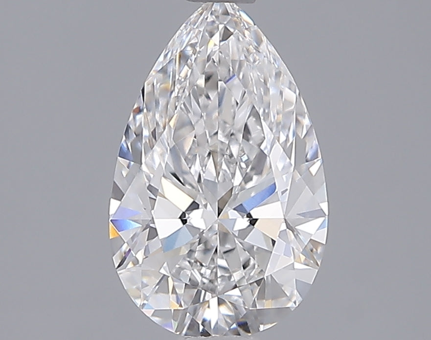 1.54 Carat Pear Shaped, Ideal Cut, D Color, VVS1 Clarity, IGI Certified Lab Grown Diamond