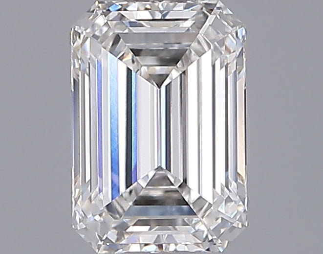 1.29 Carat Emerald Shaped, Ideal Cut, F Color, VVS2 Clarity, IGI Certified Lab Grown Diamond