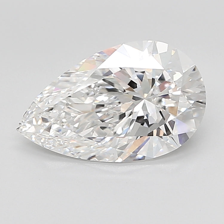 5.09 Carat Pear Shaped, Ideal Cut, E Color, VVS2 Clarity, IGI Certified Lab Grown Diamond
