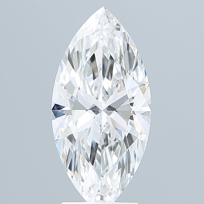 3.02 Carat Marquise Shaped, Ideal Cut, E Color, VVS2 Clarity, IGI Certified Lab Grown Diamond