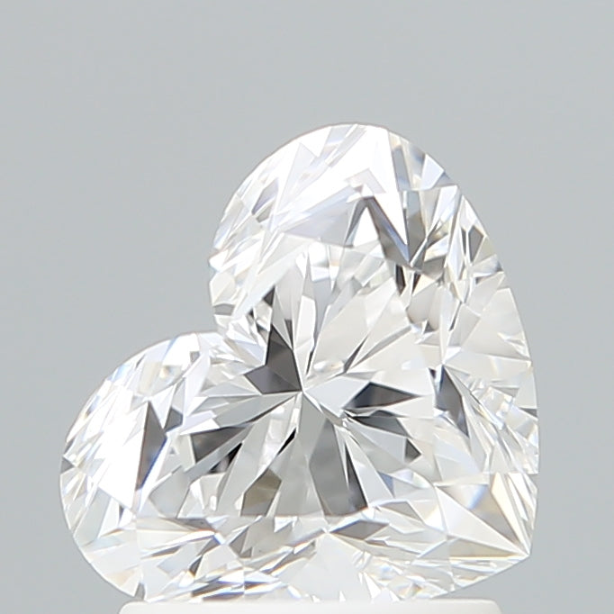 1.69 Carat Heart Shaped, Excellent Cut, D Color, VVS2 Clarity, IGI Certified Lab Grown Diamond