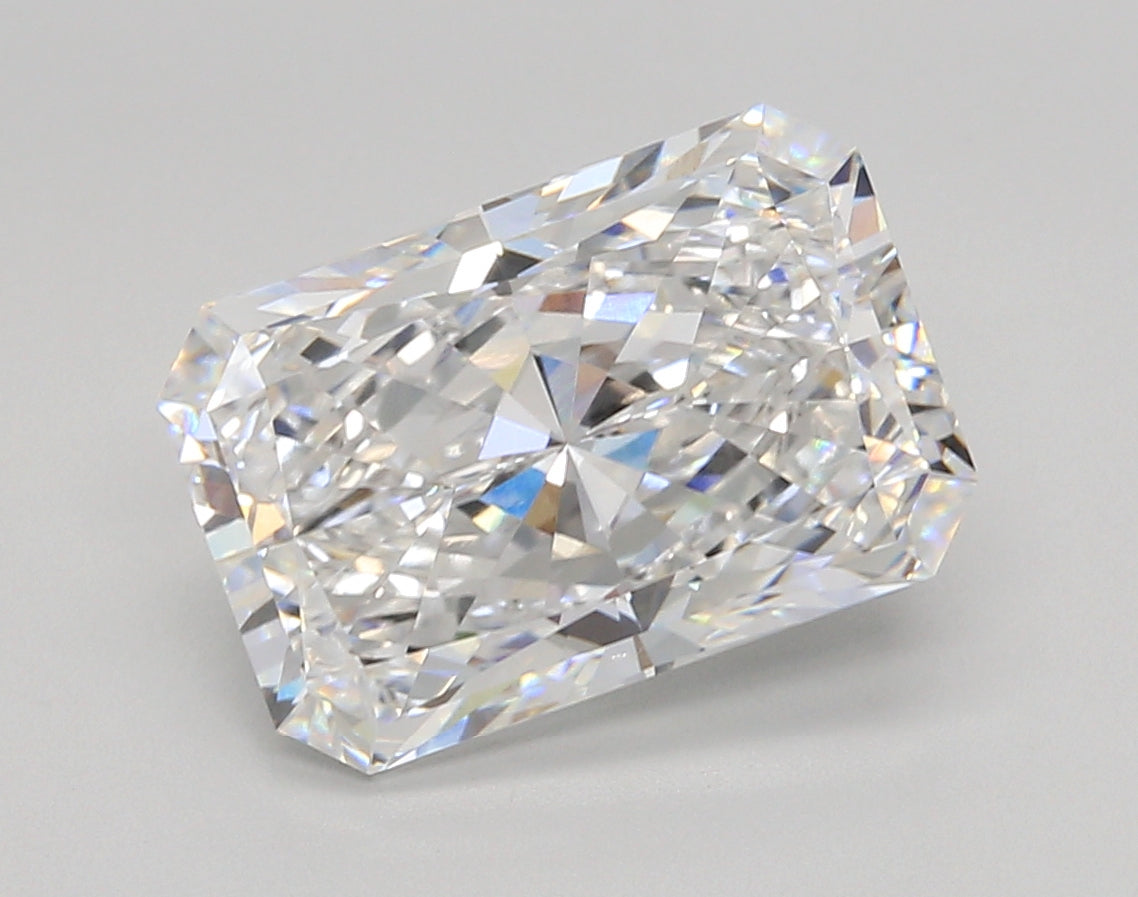 5.04 Carat Radiant Shaped, Ideal Cut, E Color, VVS1 Clarity, IGI Certified Lab Grown Diamond