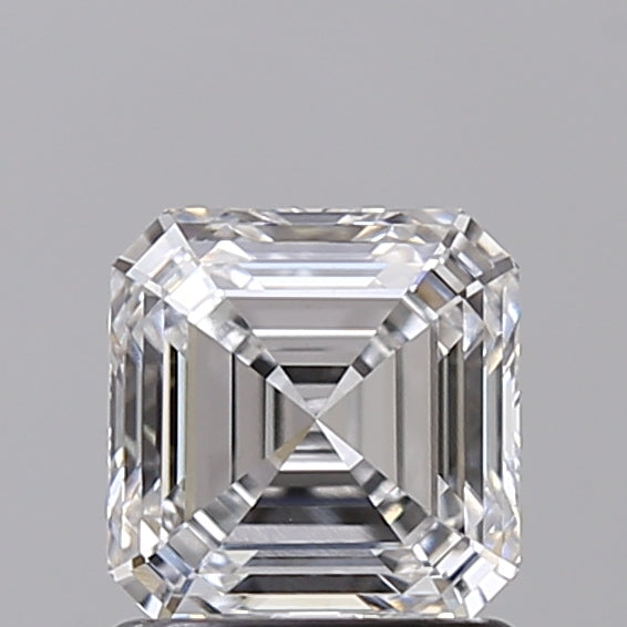 1.21 Carat Asscher Shaped, Ideal Cut, E Color, VVS2 Clarity, IGI Certified Lab Grown Diamond