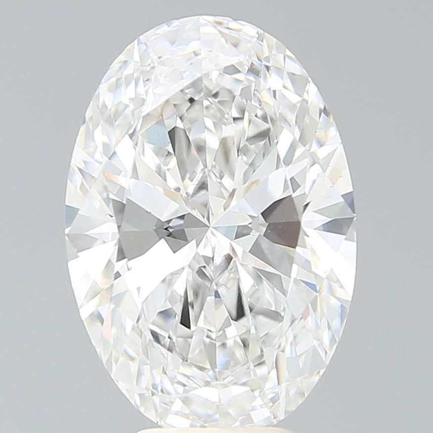6.20 Carat Oval Shaped, Ideal Cut, F Color, VS1 Clarity, IGI Certified Lab Grown Diamond