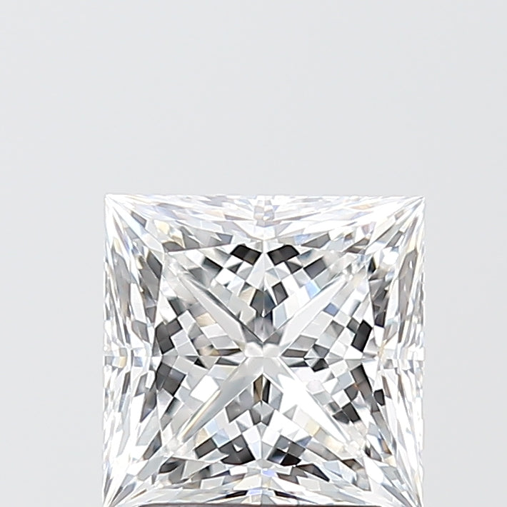 2.02 Carat Princess Shaped, Ideal Cut, E Color, VVS2 Clarity, IGI Certified Lab Grown Diamond