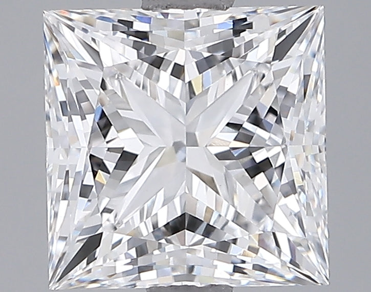 3.09 Carat Princess Shaped, Ideal Cut, E Color, VVS2 Clarity, IGI Certified Lab Grown Diamond