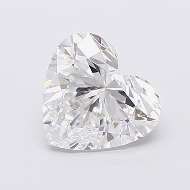 1.10 Carat Heart Shaped, Very Good Cut, D Color, VVS2 Clarity, IGI Certified Lab Grown Diamond
