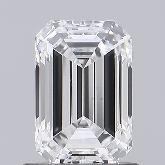 1.10 Carat Emerald Shaped, Ideal Cut, D Color, VS1 Clarity, IGI Certified Lab Grown Diamond