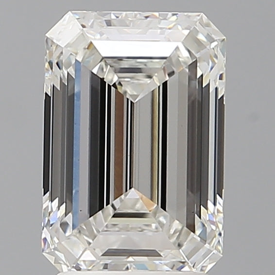 2.60 Carat Emerald Shaped, Ideal Cut, F Color, VS1 Clarity, IGI Certified Lab Grown Diamond