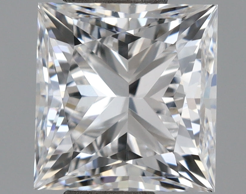 1.10 Carat Princess Shaped, Excellent Cut, D Color, VVS2 Clarity, IGI Certified Lab Grown Diamond