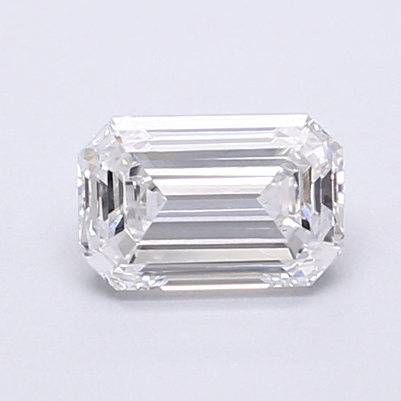 0.87 Carat Emerald Shaped, Very Good Cut, D Color, VS1 Clarity, IGI Certified Lab Grown Diamond
