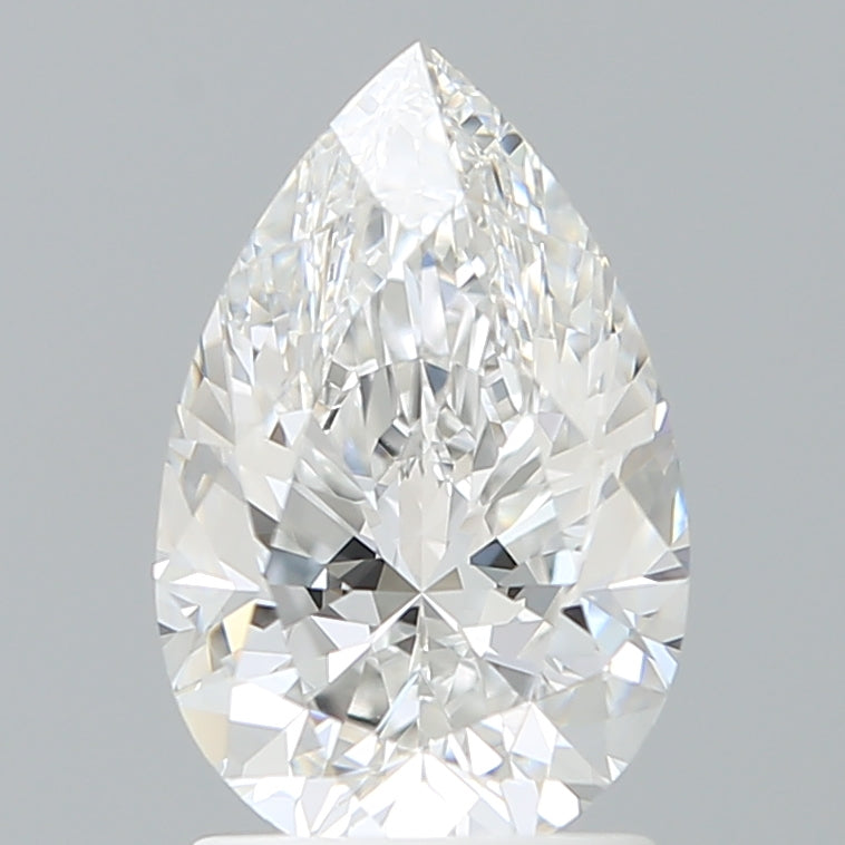 1.85 Carat Pear Shaped, Excellent Cut, D Color, VVS1 Clarity, IGI Certified Lab Grown Diamond