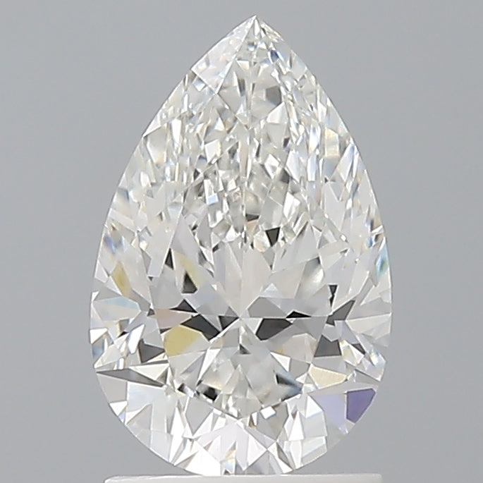 1.54 Carat Pear Shaped, Ideal Cut, F Color, VVS2 Clarity, IGI Certified Lab Grown Diamond