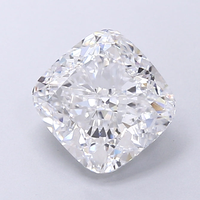 2.70 Carat Cushion Shaped, Very Good Cut, D Color, VVS1 Clarity, IGI Certified Lab Grown Diamond