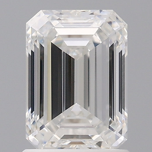 1.55 Carat Emerald Shaped, Ideal Cut, E Color, VVS2 Clarity, IGI Certified Lab Grown Diamond