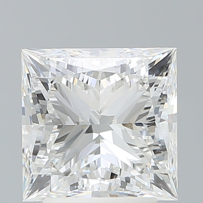 3.17 Carat Princess Shaped, Ideal Cut, E Color, VS1 Clarity, IGI Certified Lab Grown Diamond
