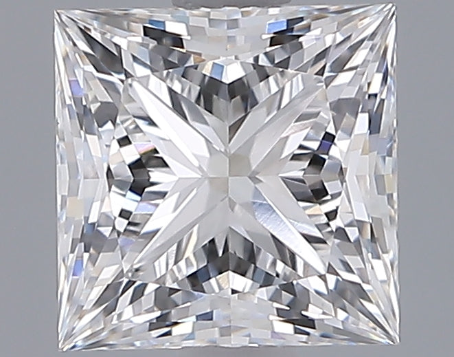 1.59 Carat Princess Shaped, Ideal Cut, E Color, VVS2 Clarity, IGI Certified Lab Grown Diamond