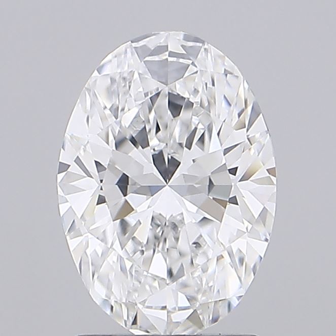 1.58 Carat Oval Shaped, Ideal Cut, D Color, VVS2 Clarity, IGI Certified Lab Grown Diamond