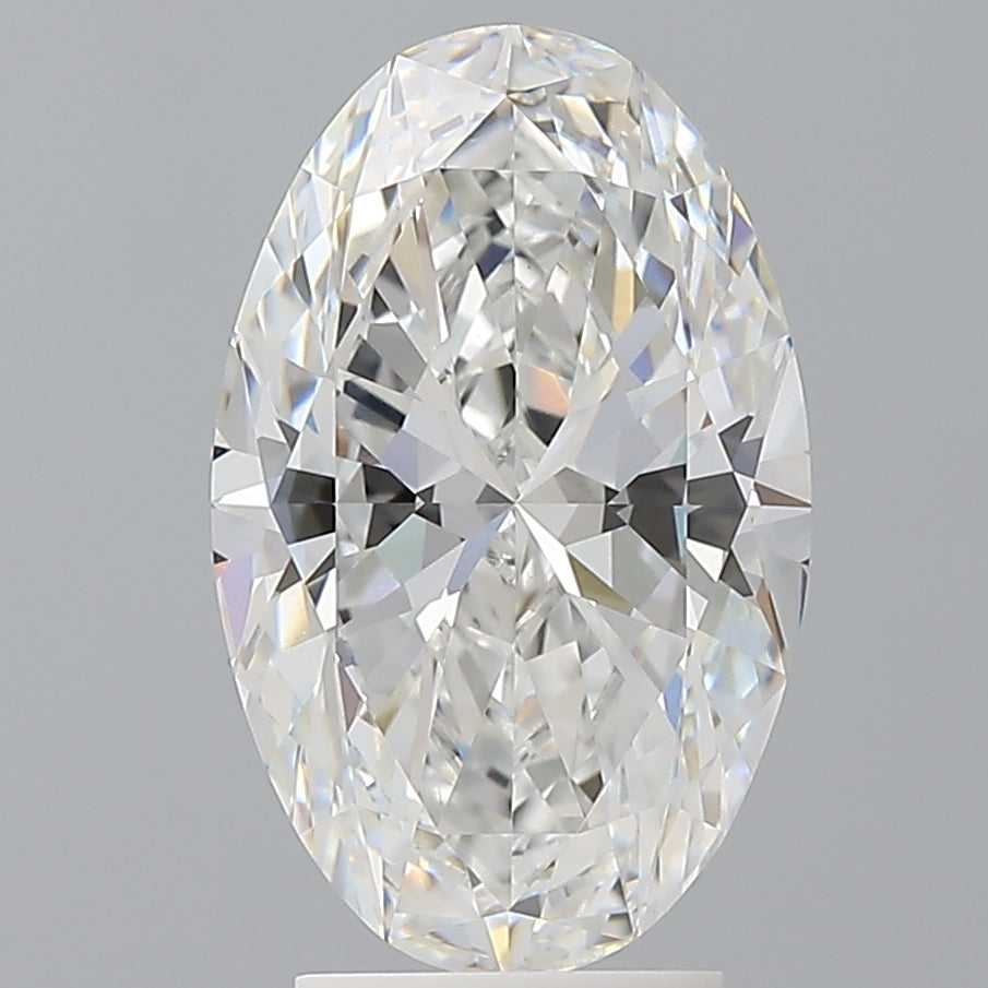 3.59 Carat Oval Shaped, Ideal Cut, E Color, VVS2 Clarity, IGI Certified Lab Grown Diamond