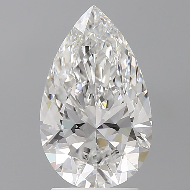 2.60 Carat Pear Shaped, Ideal Cut, E Color, VVS2 Clarity, IGI Certified Lab Grown Diamond