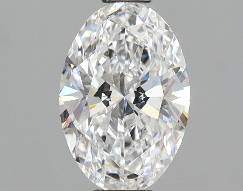 1.10 Carat Oval Shaped, Ideal Cut, D Color, VVS2 Clarity, IGI Certified Lab Grown Diamond
