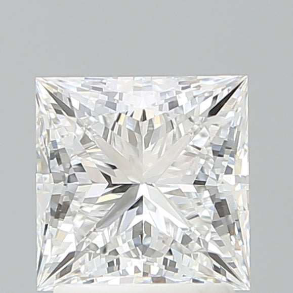 2.10 Carat Princess Shaped, Ideal Cut, D Color, VVS2 Clarity, IGI Certified Lab Grown Diamond