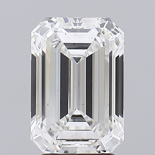3.42 Carat Emerald Shaped, Ideal Cut, E Color, VS2 Clarity, IGI Certified Lab Grown Diamond