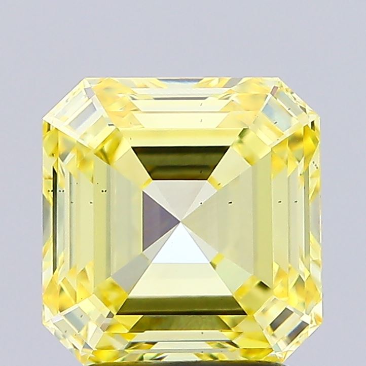 2.71 Carat Asscher Shaped, Excellent Cut, VS2 Clarity, IGI Certified Lab Grown Diamond