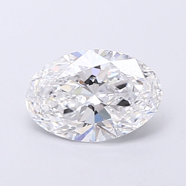 1.08 Carat Oval Shaped, Very Good Cut, D Color, VS1 Clarity, IGI Certified Lab Grown Diamond